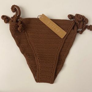SKIMS crochet swim tie bikini bottom